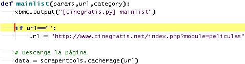 URL parametrizable