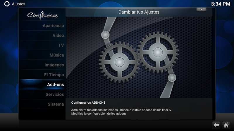 Como desinstalar un add-on en Kodi (paso 2)