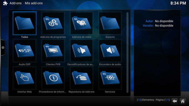 Como desinstalar un add-on en Kodi (paso 4)