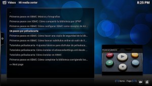 El Add-on de XBMC para Mi media center