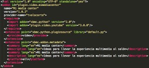 Fichero addon.xml en detalle