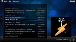 Add-ons para XBMC: Shoutcast